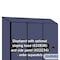 Salsbury Industries 2 Tier 'S' Designer Locker, 54"Wx76"Hx18"D, 6 Door, Blue 18-27368BLU - alternate 7